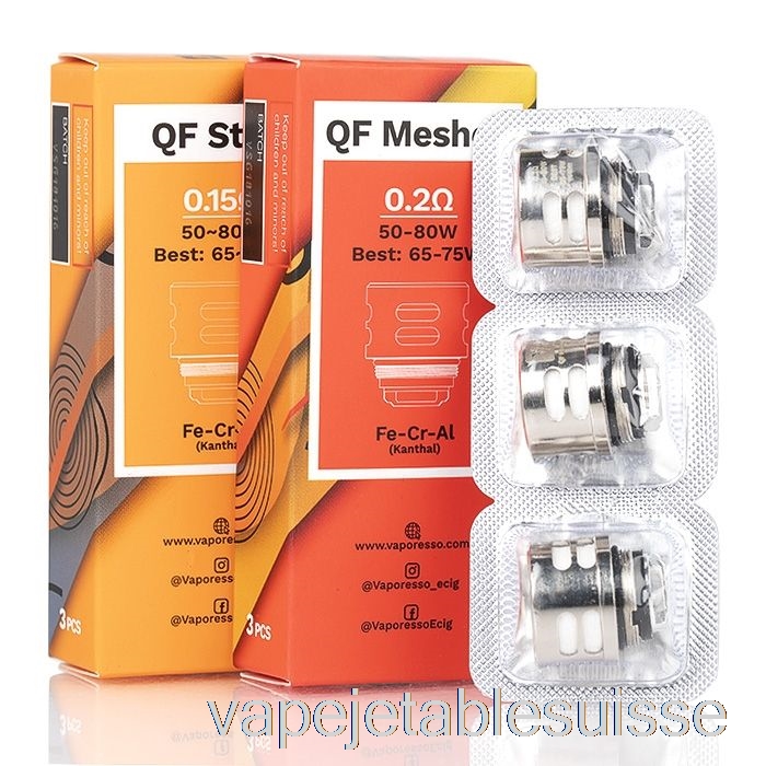 Vape Suisse Vaporesso Skrr Qf Bobines De Remplacement Bobines De Maille 0.2ohm Qf